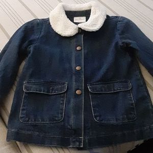Euc! Hanna Andersson, Denim Teddy Bear Collar
